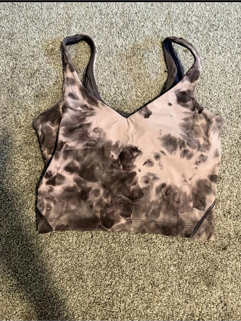 Lululemon Align Tank Top Crop Top in Brown & Pink